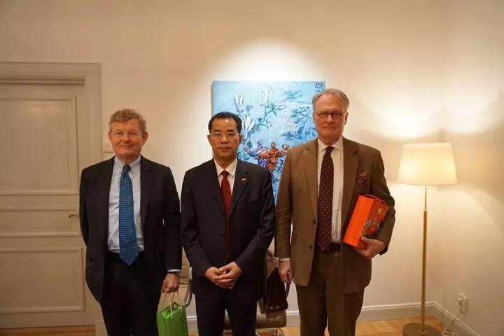 中国驻瑞典大使桂从友会见瑞典银瑞达集团董事长瓦伦堡