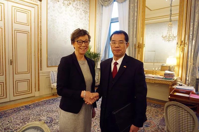 中国驻瑞典大使桂从友会见瑞典外交部国务秘书